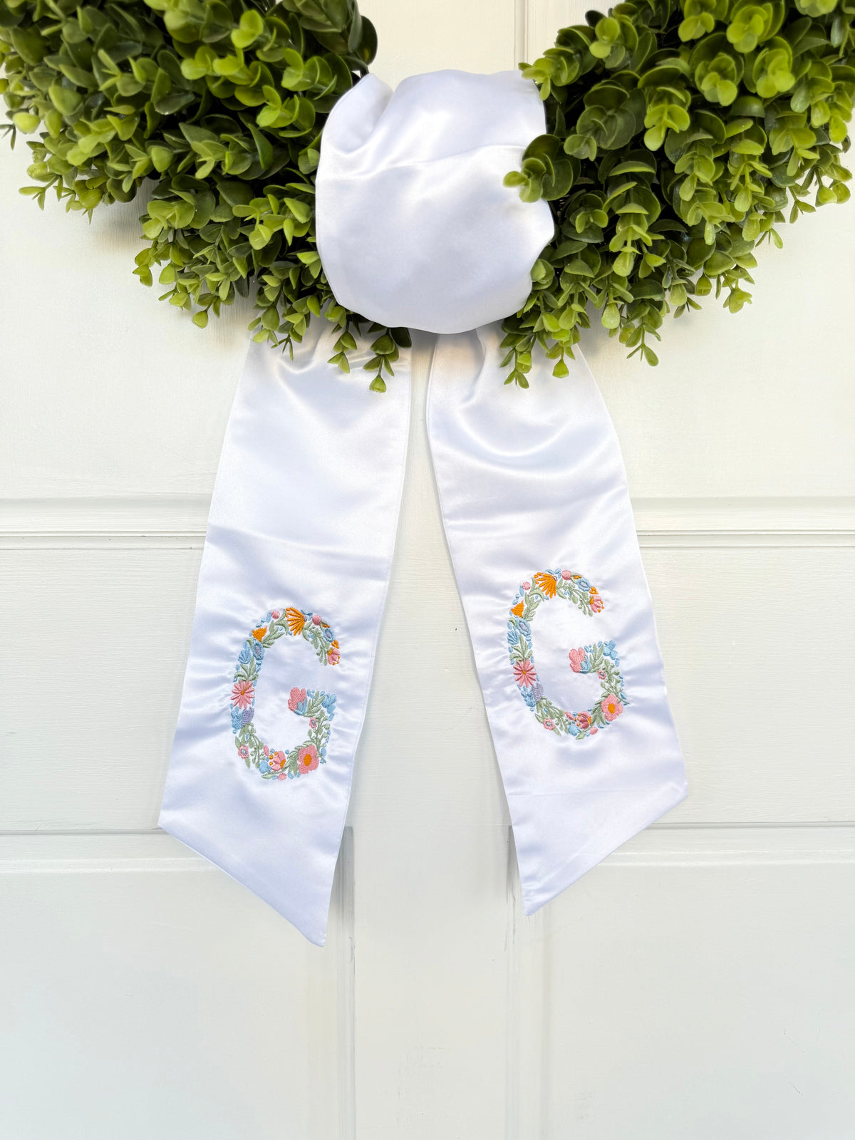 Spring Sashes Spring Wreath Sash – Good Threads Embroidery