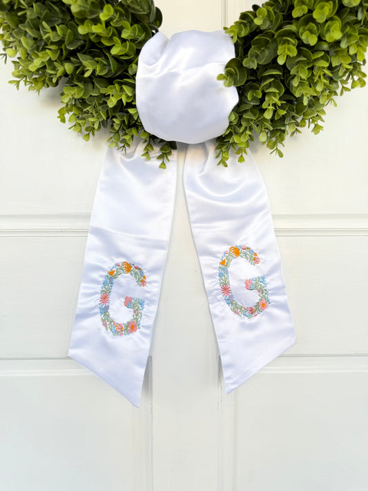 Spring Wreath Sash