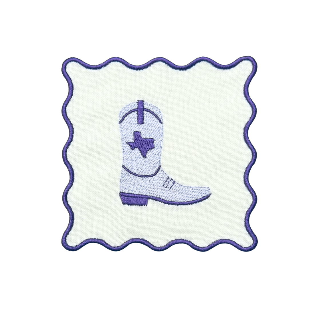 Cowboy Boot Linen Cocktail Napkins
