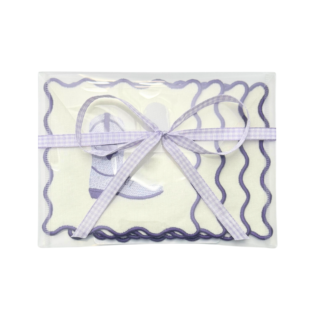 Cowboy Boot Linen Cocktail Napkins