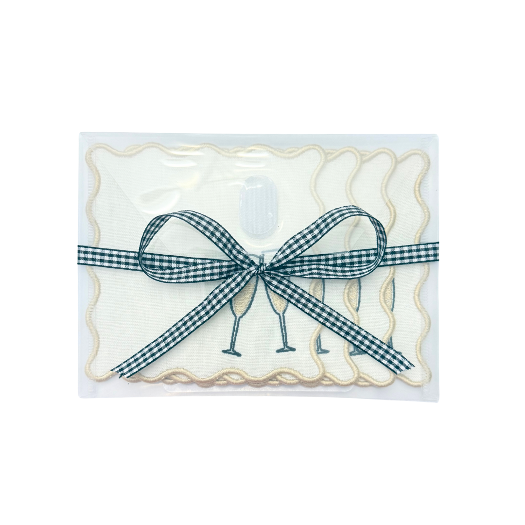 Champagne Linen Cocktail Napkins