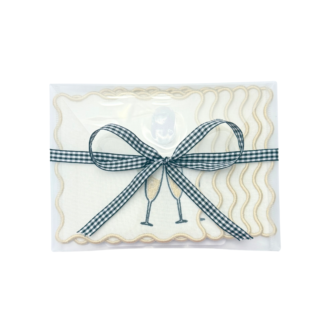 Champagne Linen Cocktail Napkins