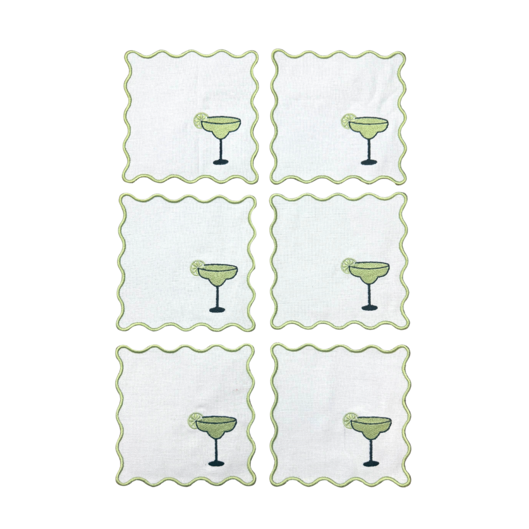 Margarita Linen Cocktail Napkins