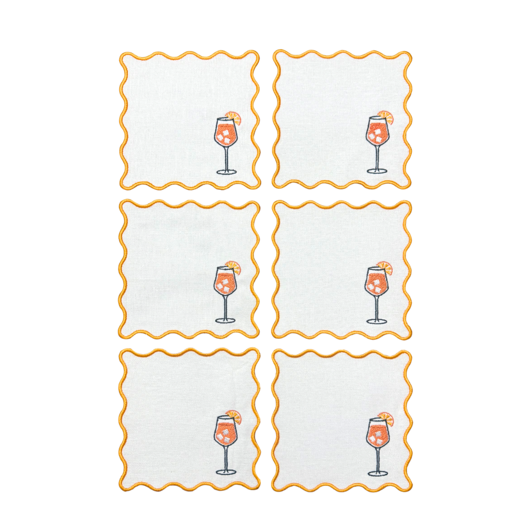 Spritz Linen Cocktail Napkins