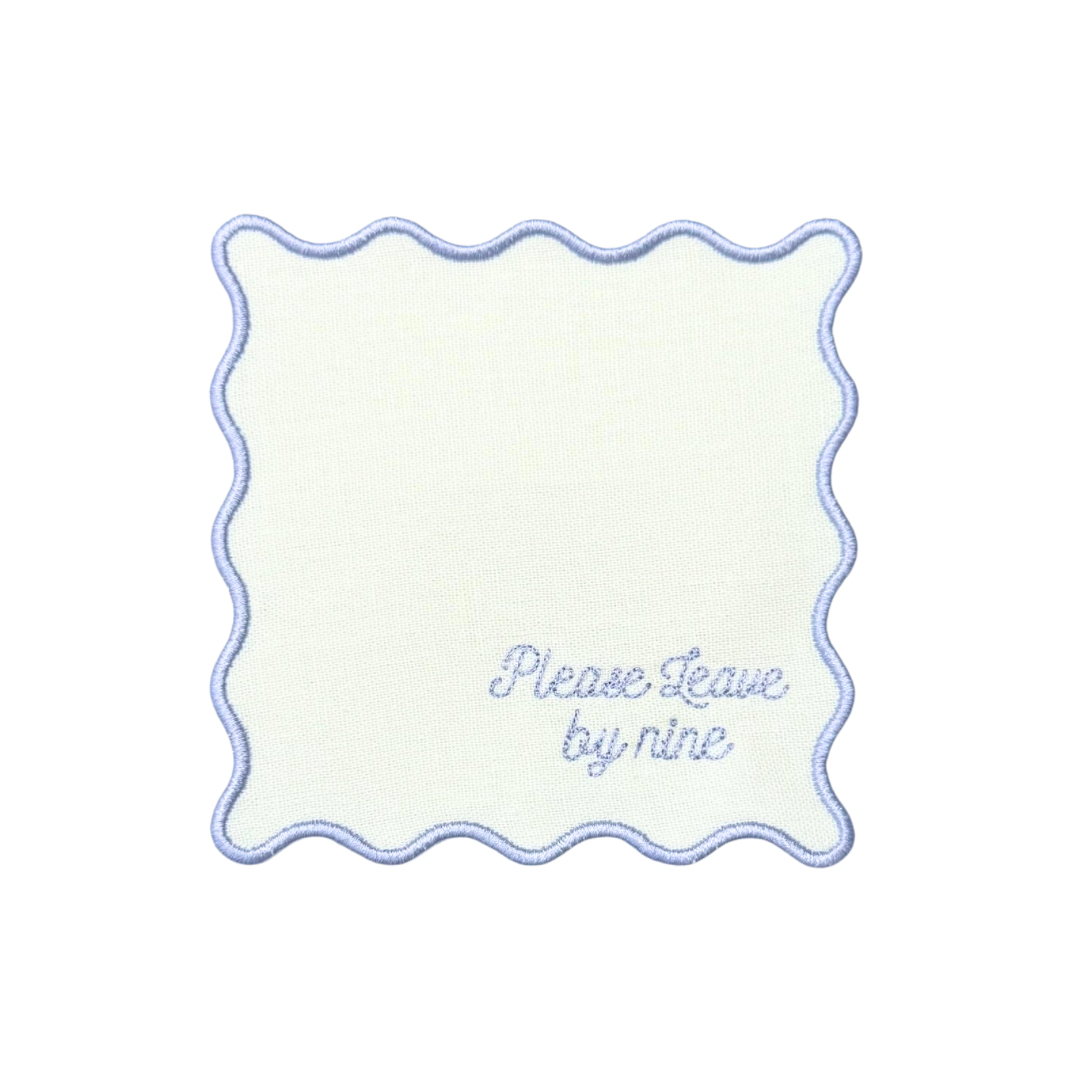 Please Leave By Nine Linen Cocktail Napkins