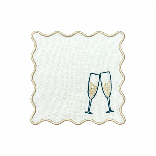 Champagne Linen Cocktail Napkins